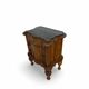 art deco walnut serpentine nightstands, 1920s