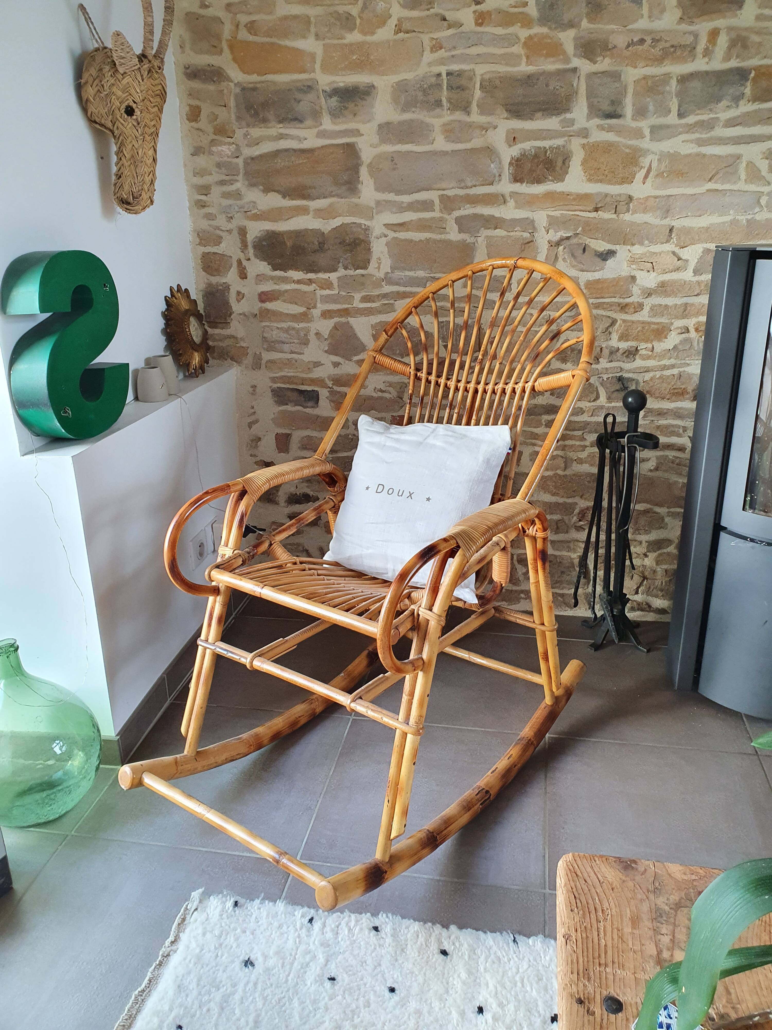 Rattan rocking chair