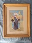 Oil painting on canvas board, Rodolfo Marma "The Nuns" Saint-E