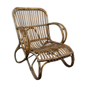 Fauteuil en rotin Dutch Design