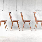 Set of 4 bistro chairs "Menuet" years 60/70