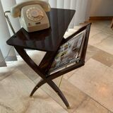 Magazine rack - vintage reading saddle