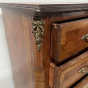 Louis XV style seven-day chest in rosewood veneer, 20th century