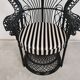 Vintage Emmanuelle chair in rattan 1970s