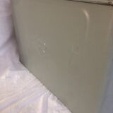 Vintage grey metal case "R"