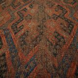 Antique Sumakh Kilim Rug, 1920s Tribal Wool Flatweave Carpet 178 x 118 cm