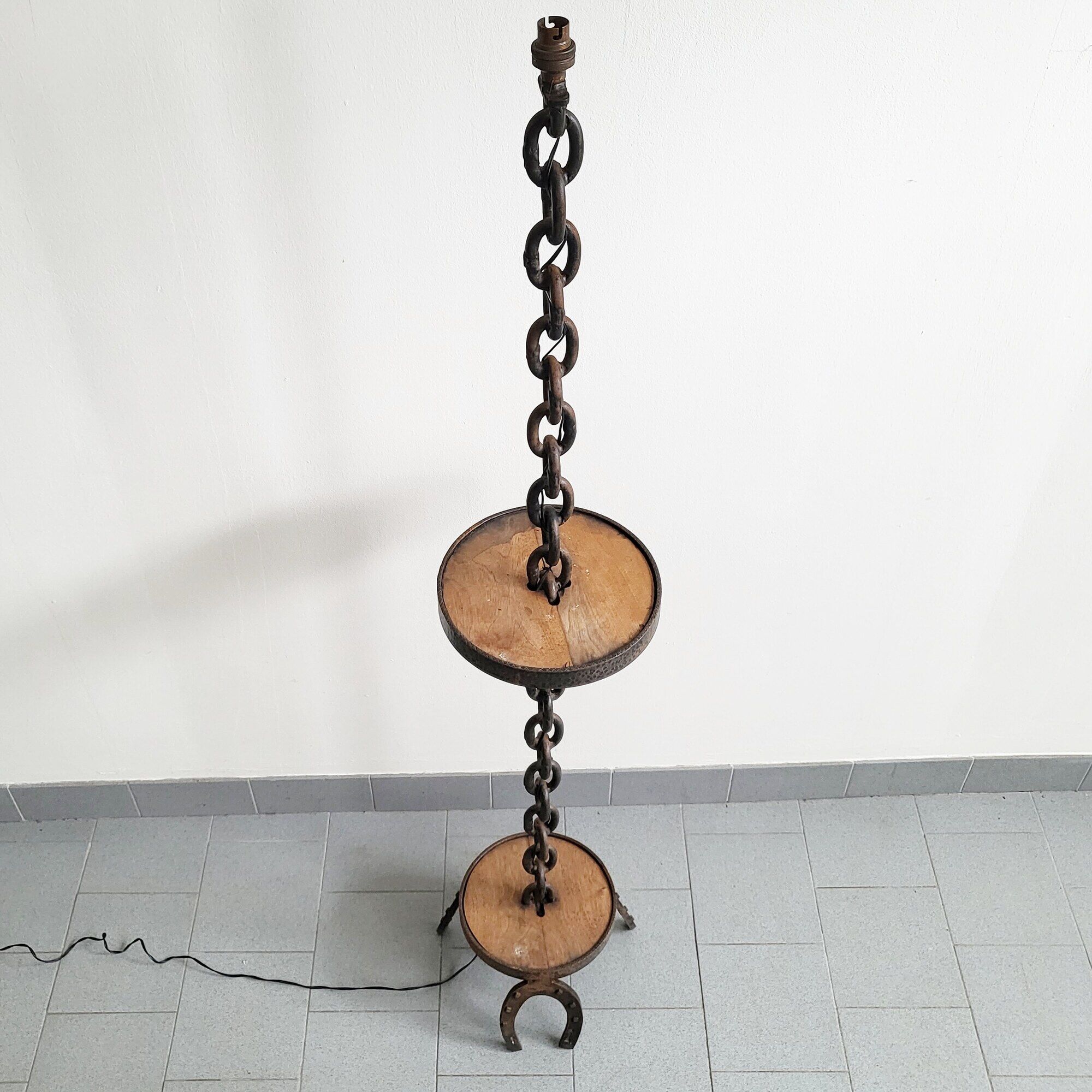 Vintage brutalist floor lamp 1970