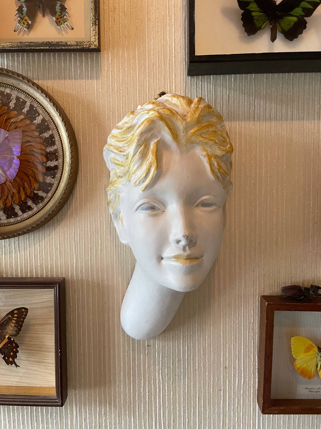 Vintage women's wall mask