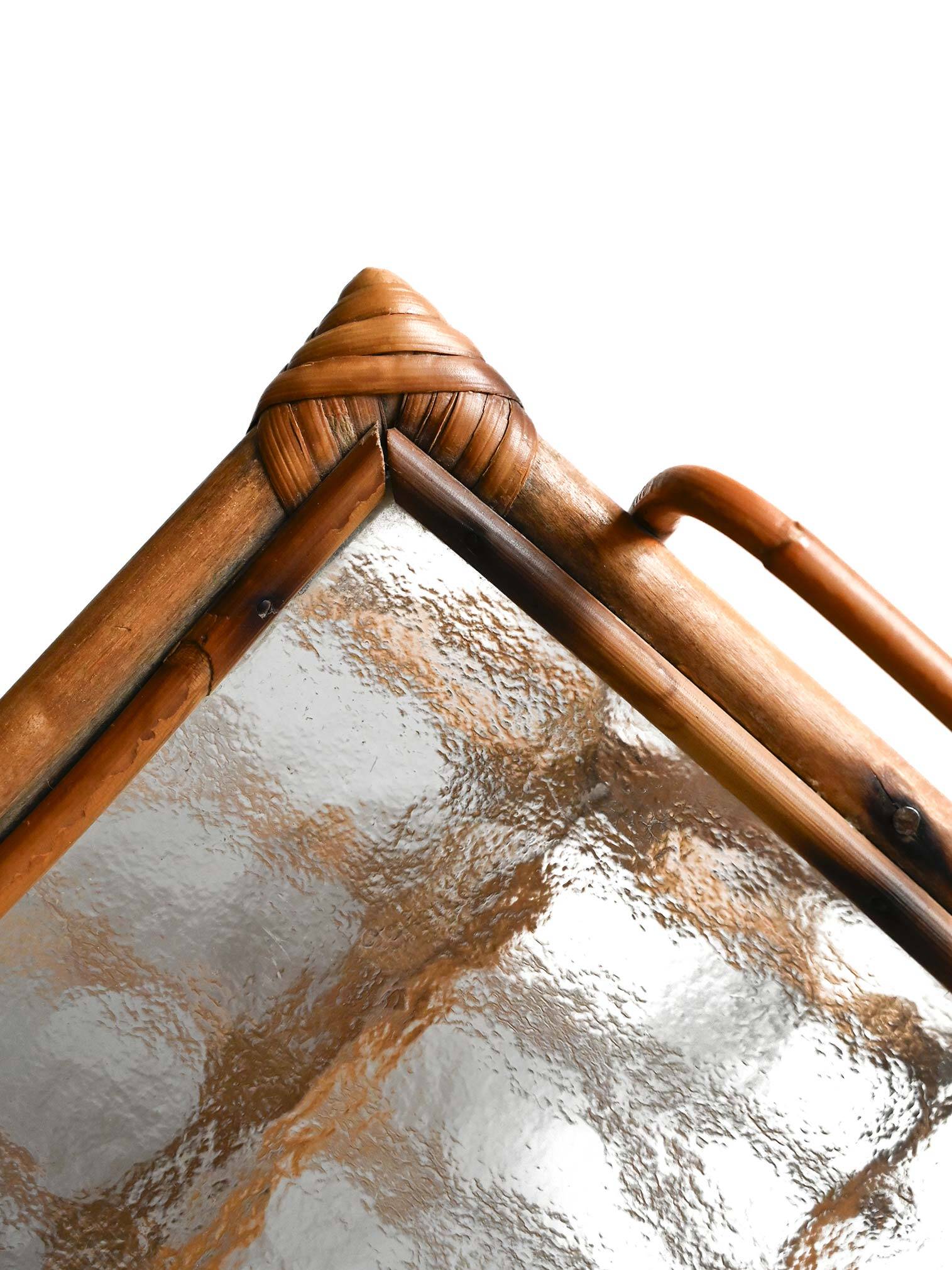 Vintage Swedish Bamboo Magazine Rack