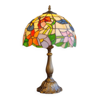 Lampe Tiffany Pâte de Verre et métal