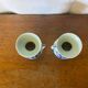 Pair of Antique DELFT White Porcelain Vases with Blue Decor Vintage