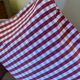 Housse de coussin tissu Vichy