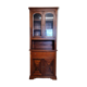 Vintage Louis Philippe style ceremonial bookcase in walnut