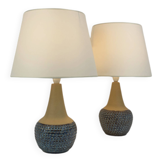 Pair of Einar Johansen ceramic table lamps, Soholm, Denmark, 1960s