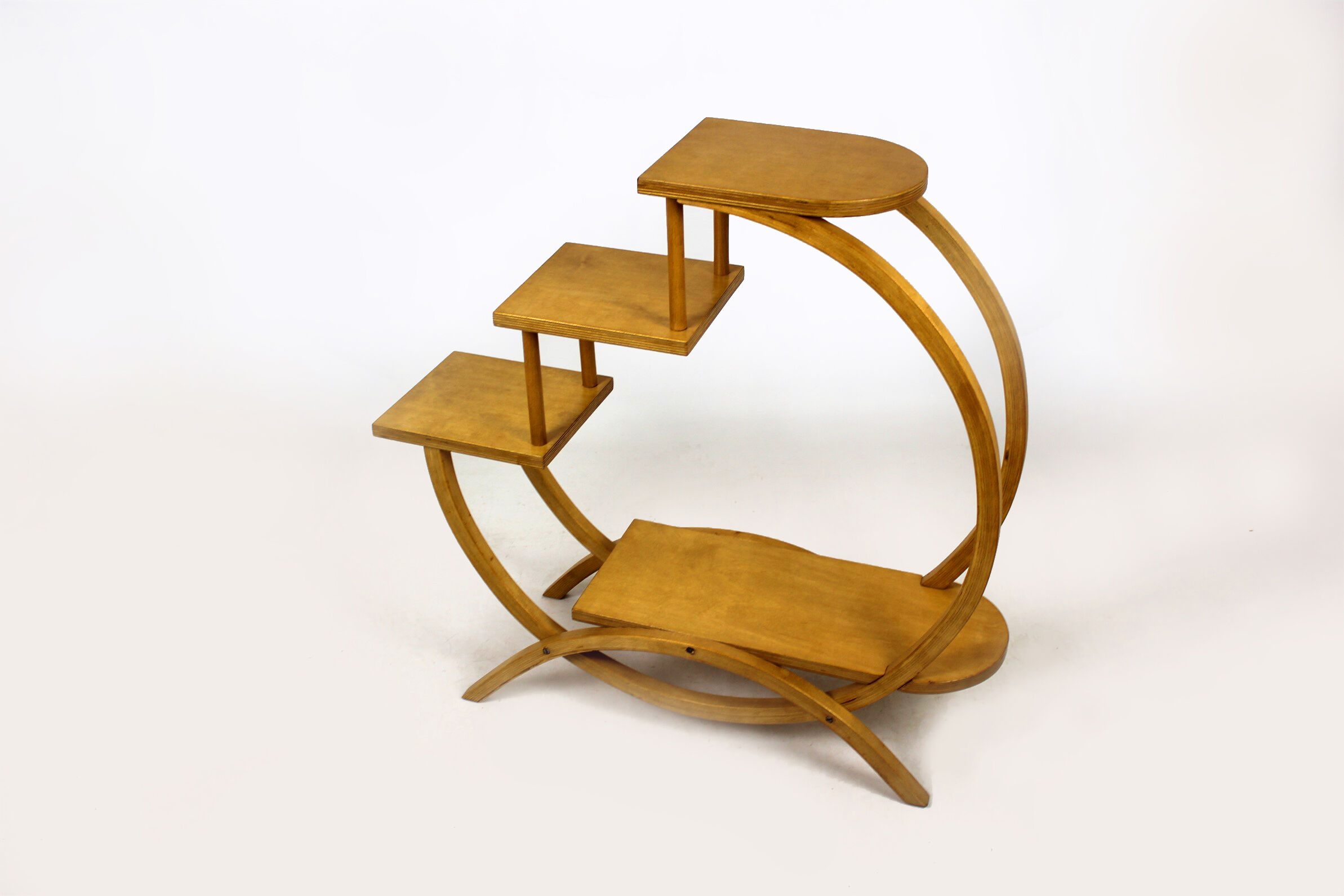 Bent Plywood Flower Stand or Etagere, 1960s