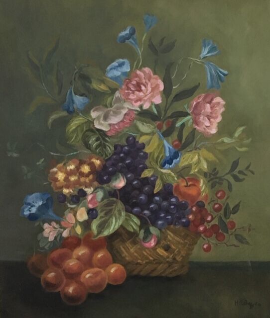 Fruit and Flowers Basket painting