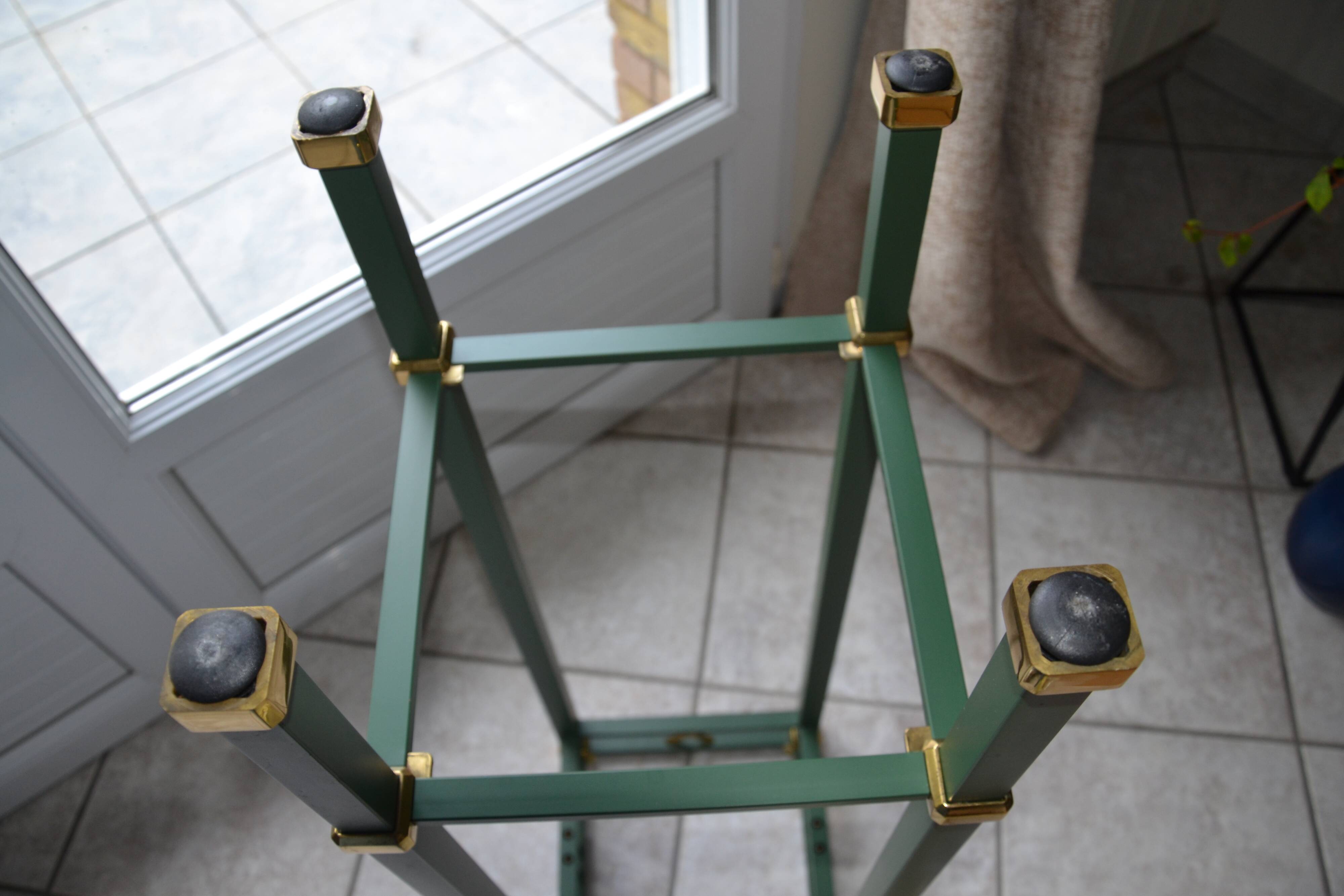 Metal and brass stand Fratelli Orsenigo