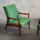 Pair of green armchairs by Jiri Jiroutek for Interier Praha 1960