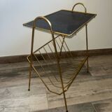 Magazine holder end table