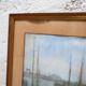 Old watercolor painting on paper signed F. Reys