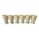 6 mazagrans in barbotine, melon, 70s