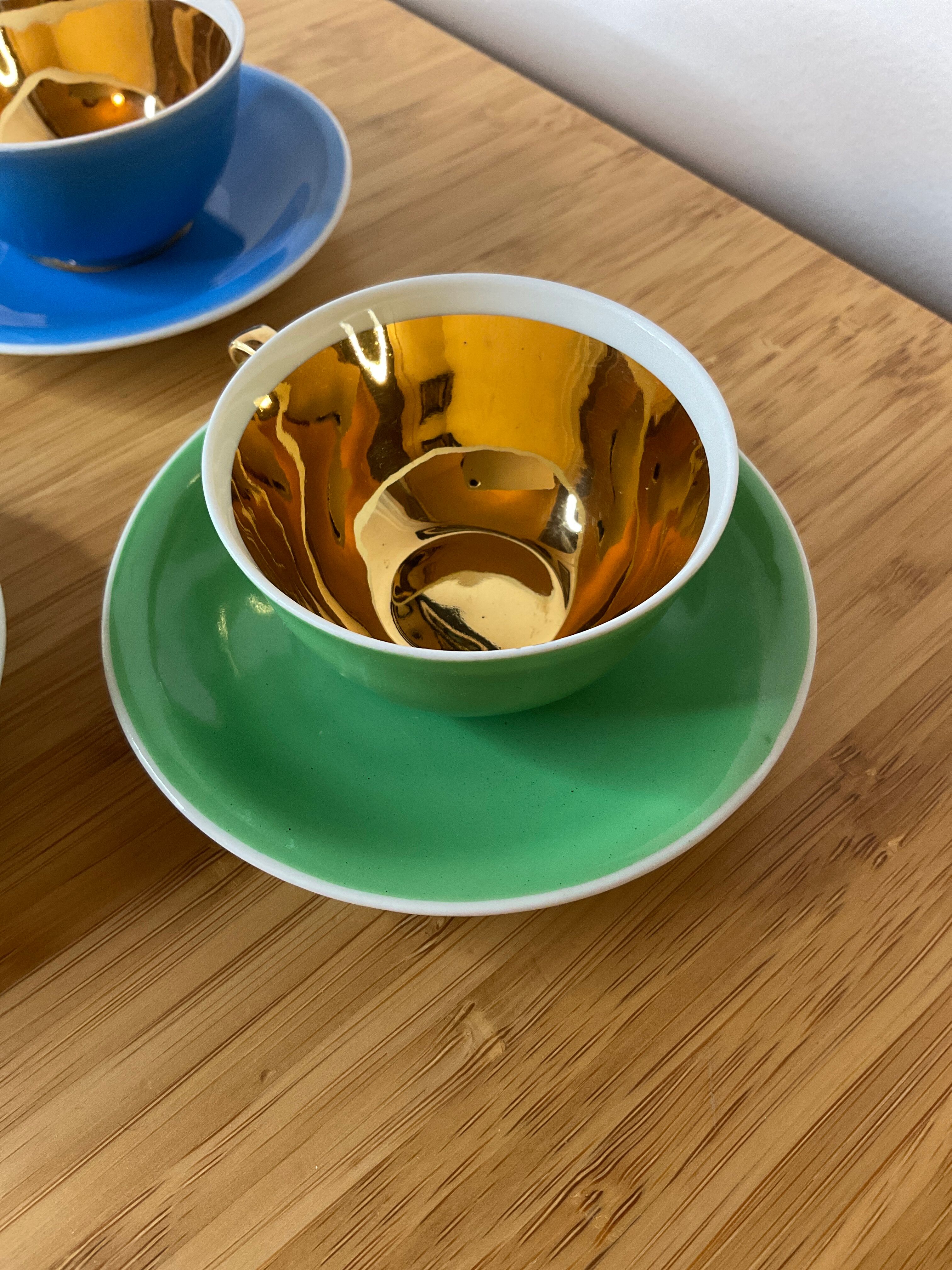 Coffee service in real Limoges porcelain, GBA, Gérard Duffreisseix and abbot