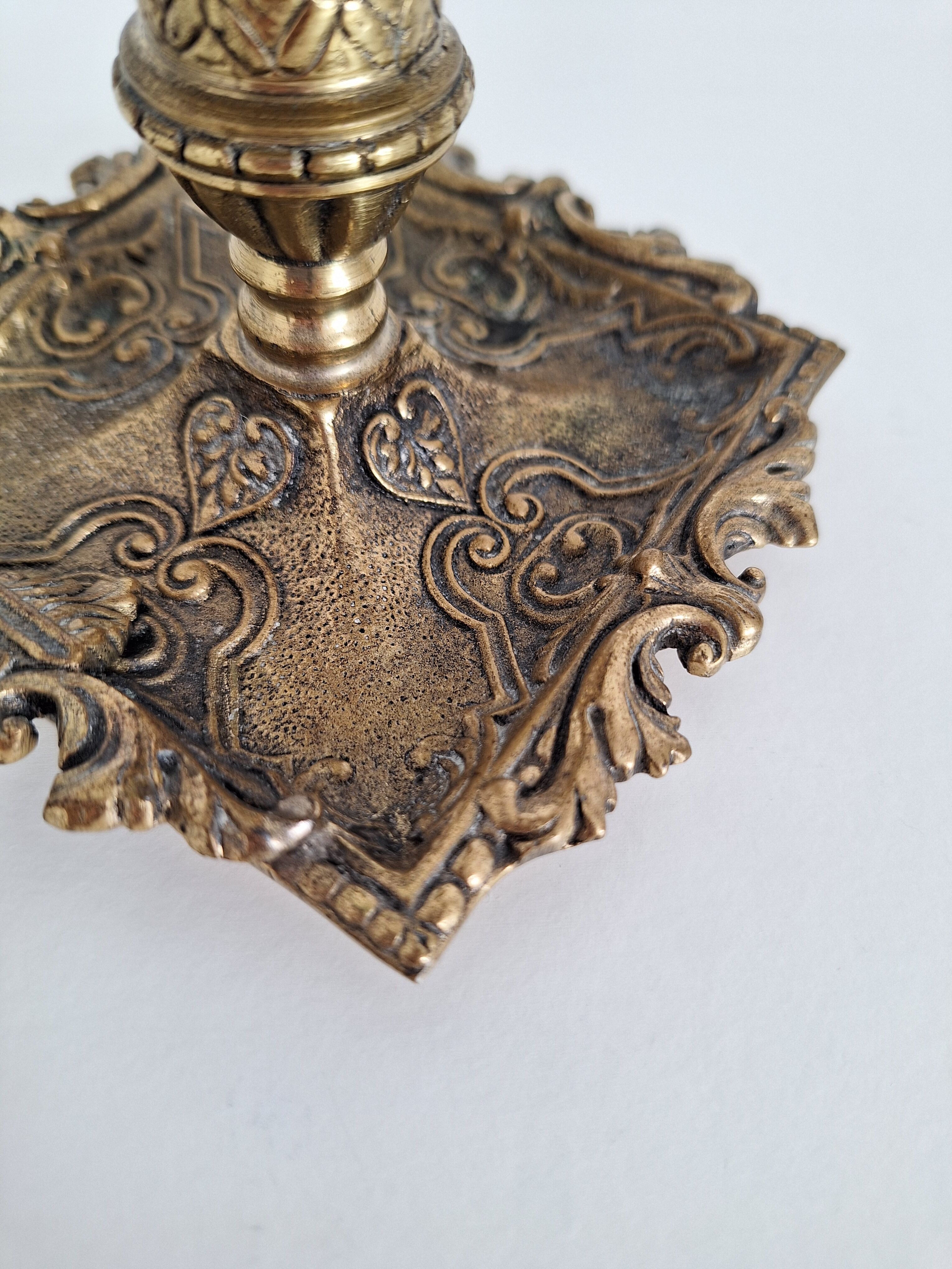 Vintage 19th bedroom candle holder