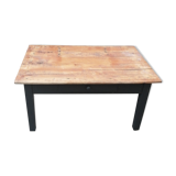 Wooden coffee table with a drawer