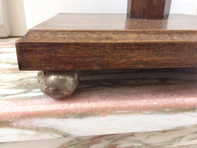 Sellette Art Deco in varnished wood