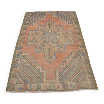 Vintage Handmade Floral Rug sku 2405