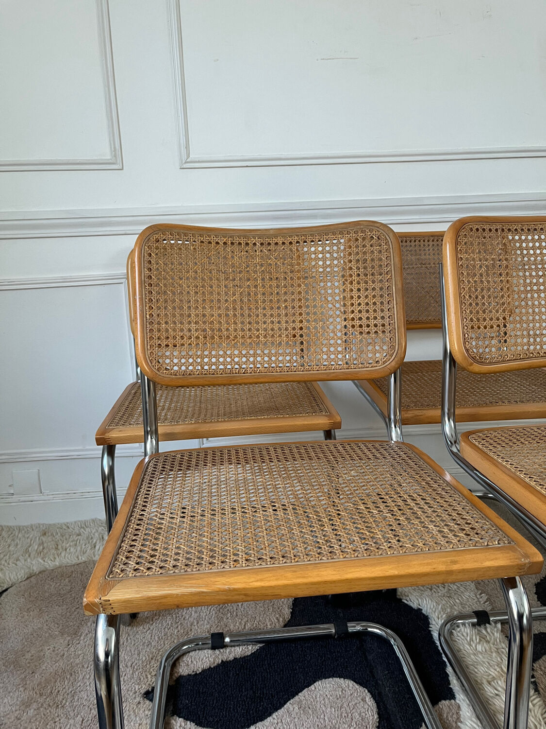 Set of 4 Cesca B32 chairs