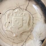 Old pitcher beige and black Lunéville