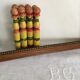 Old wooden bowling game