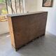 Enfilade vitrée en chêne, années 50