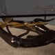 Striking mid 20thc belgian bonsai tree coffee table, willy daro c.1970