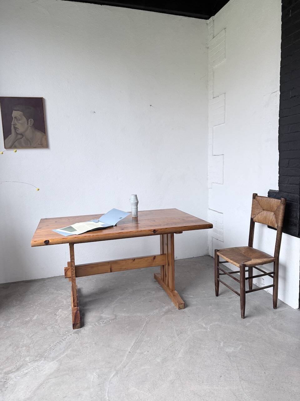 Mountain furniture table made of solid pine