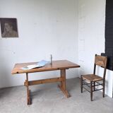 Mountain furniture table made of solid pine