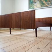 Danish rosewood floating bed from Sannemans Møbelfabrik, 1960s