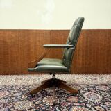 English Chesterfield Green Office Chair