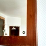 Vintage teak mirror