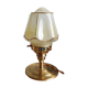 Green and gold globe table lamp