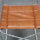 1970s pair of Italian folding chairs with leatherette upholstery