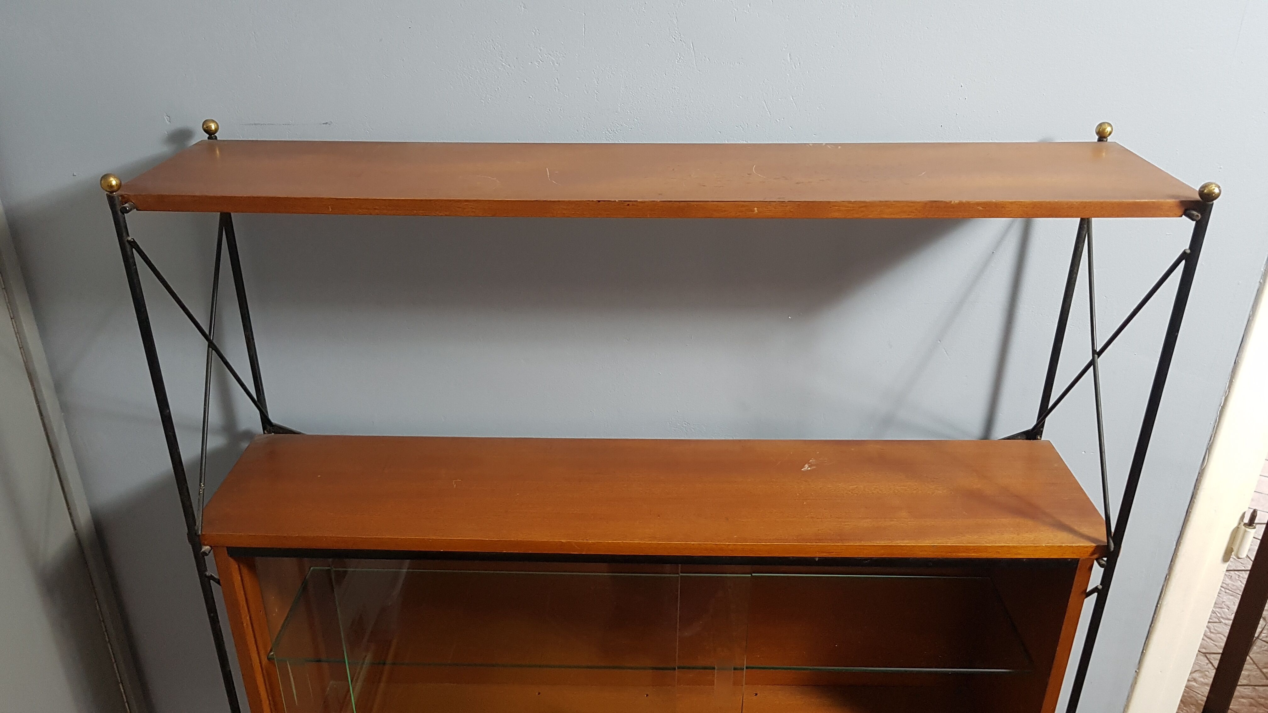 Library shelves string style taken 1960.