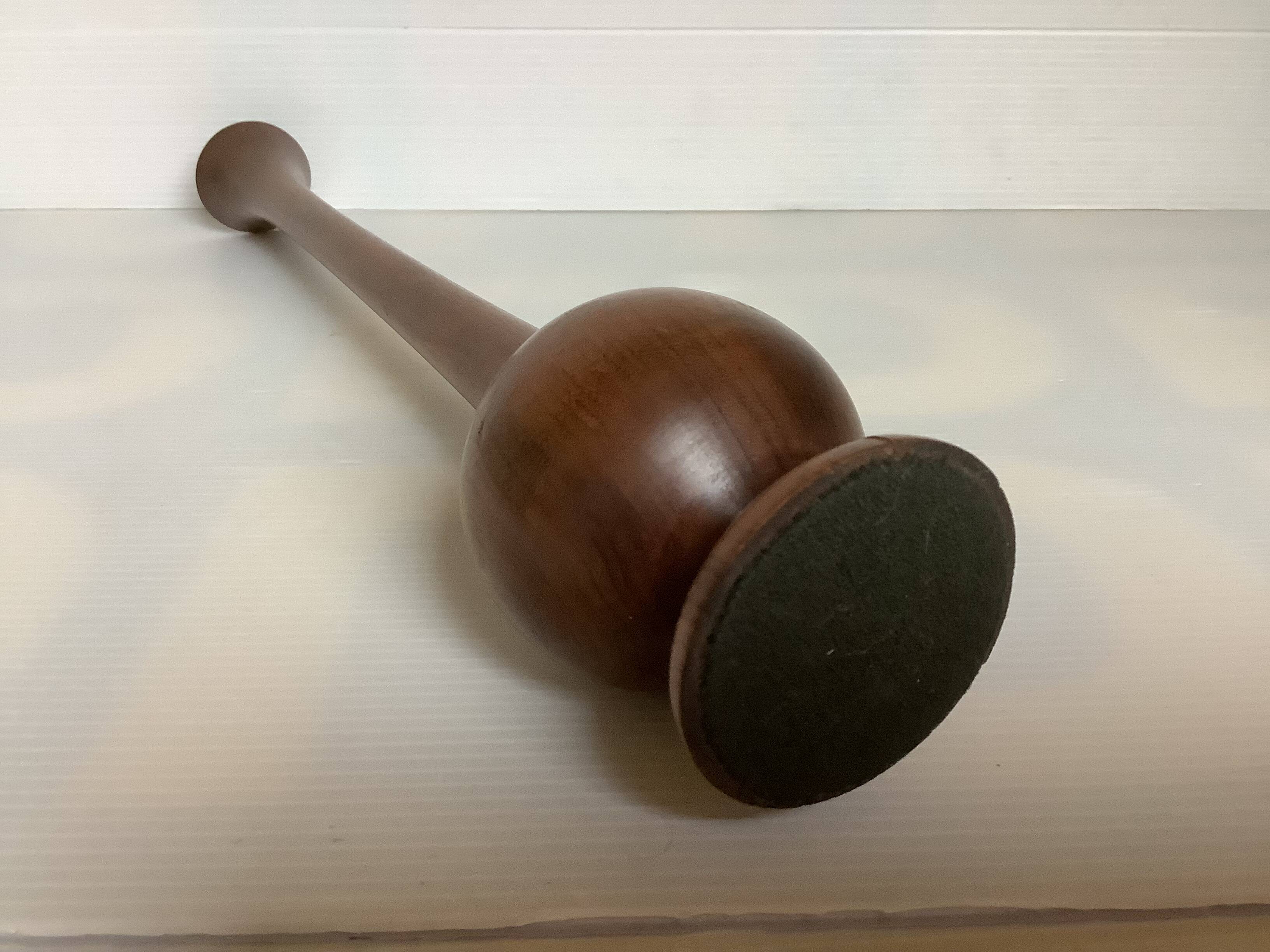 Scandinavian wooden single-stem vase