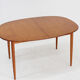 Vintage oval extendable dining table 1960s Asko