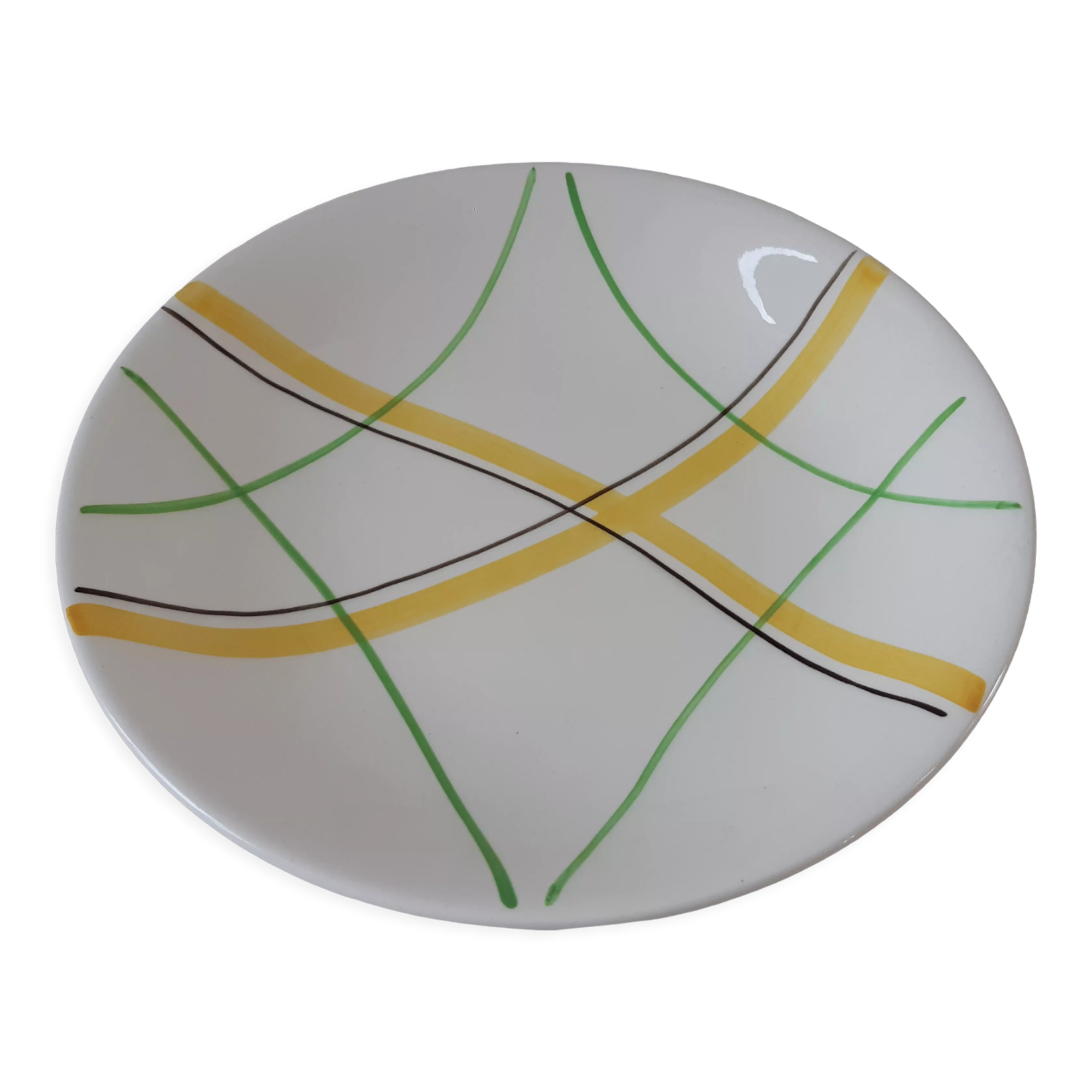 Plat creux Gien modèle Sarabande années 50-60