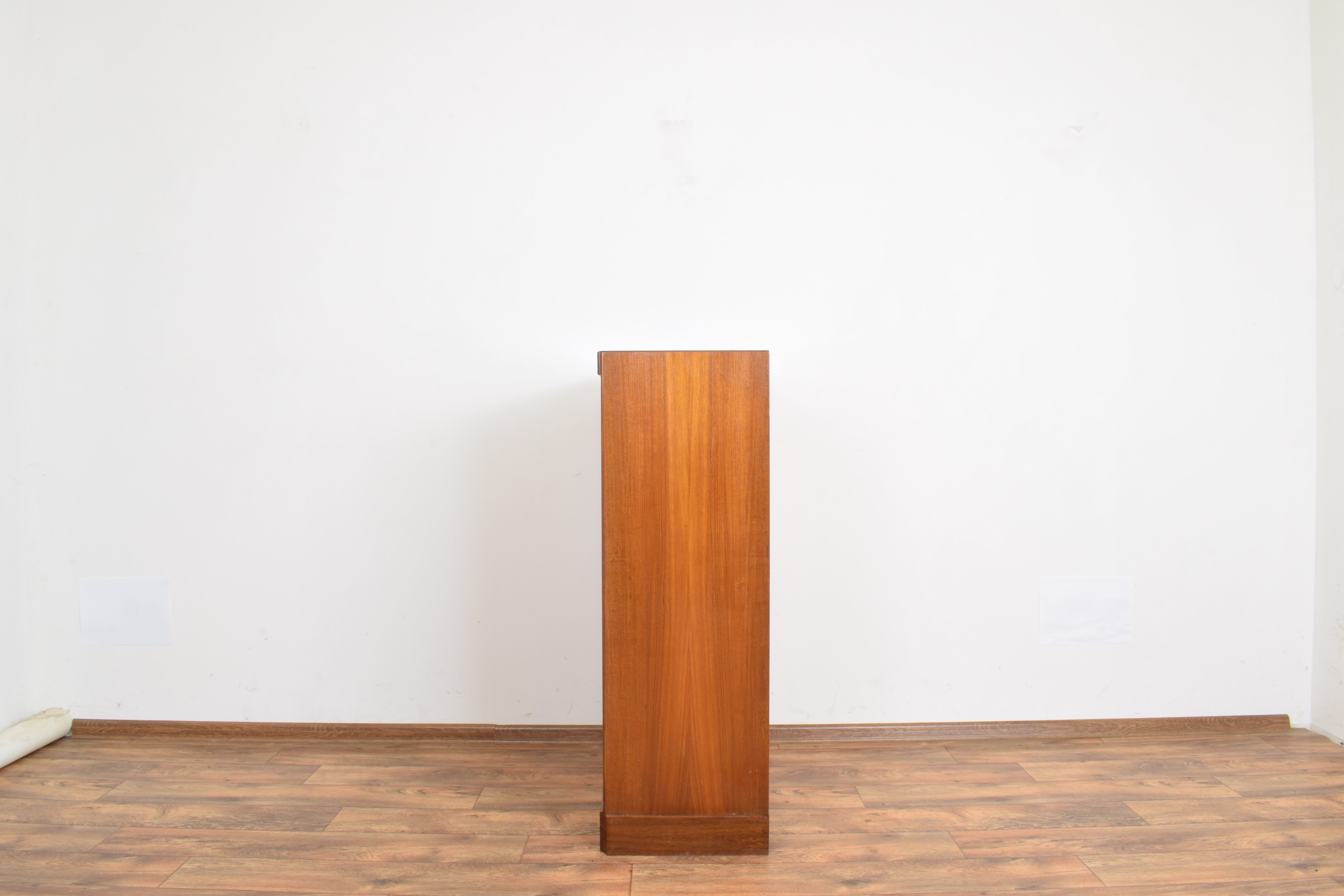 Mid-century danish teak tambour cabinet, 1960