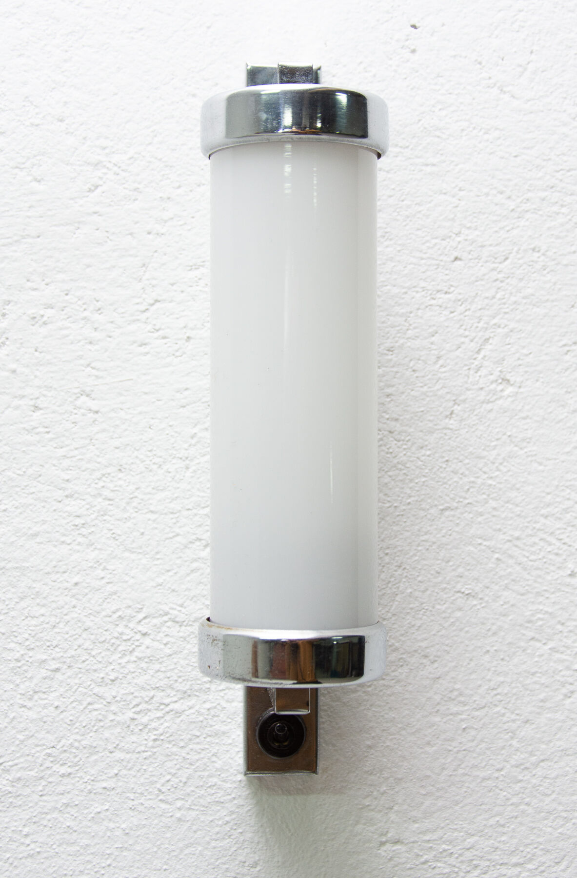 Bauhaus chromed roll wall lamp, 1930´s, Bohemia