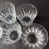 6 Verres à whisky tumbler Crystal St Louis Guernesey.