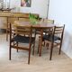 Vintage round teak dining table 4 feet diameter 110 cm Denmark